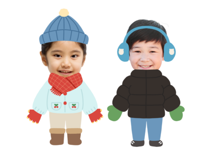 겨울 옷 합성도안