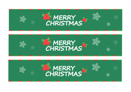 크리스마스 띠지